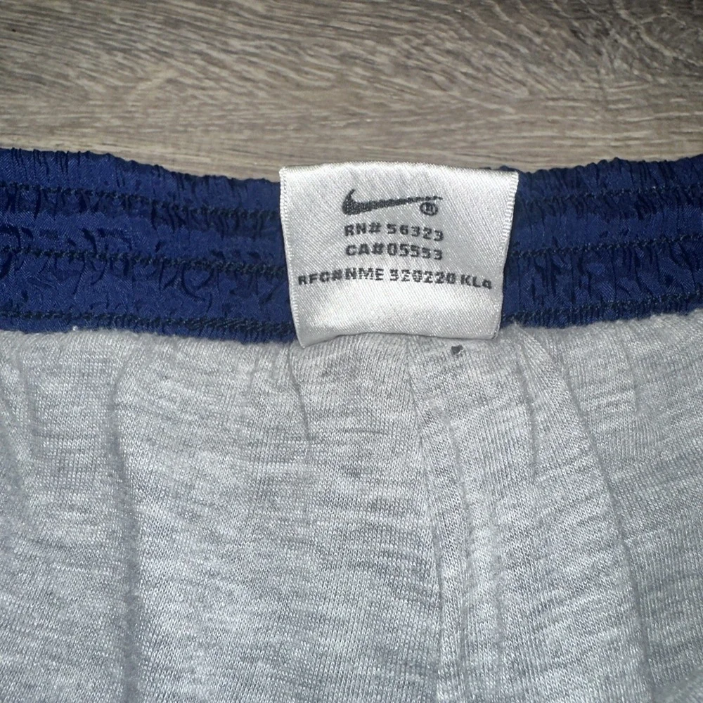 Vintage Nike Jogger Pants Mens Medium Navy Blue  Track Y2K Lined Ankle Zip
